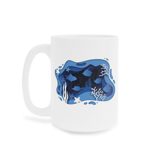 Deep Blue 15oz Mug